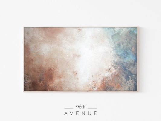 Neutral Abstract Texture Frame TV Art | Earth Tone Minimal | Instant Download