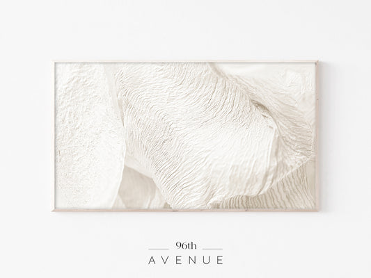 White Sand Texture Frame TV Art | Minimal Neutral Abstract | Instant Download