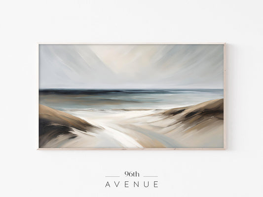 Coastal Dunes Frame TV Art | Minimal Beach Landscape | Instant Download