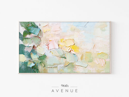 Abstract Pastel Texture Painting Frame TV Art | Soft Impressionist Screensaver | Instant Download