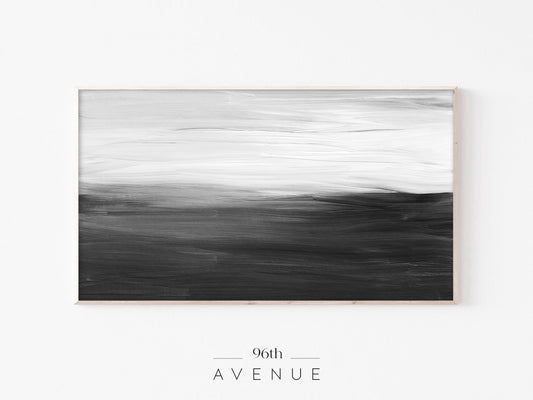 Black White Abstract Frame TV Art | Minimalist Modern Texture | Instant Download