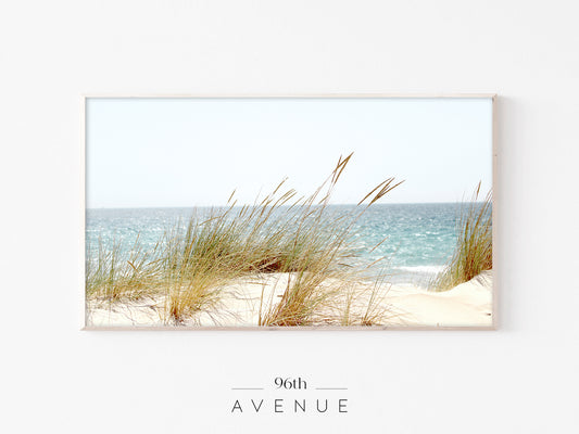 Coastal Dune Grass Frame TV Art | Beach Landscape Screensaver | Instant Download