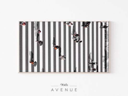 Shibuya Crossing Frame TV Art | Black White Minimal Urban | Instant Download
